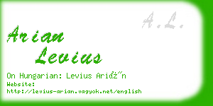arian levius business card